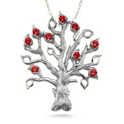 Family Tree 3-14 Stones Pendant