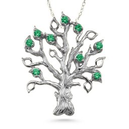 Family Tree 3-14 Stones Pendant