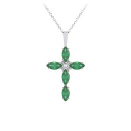Marquise Cross Pendant