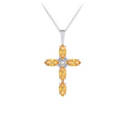 Marquise Cross Pendant