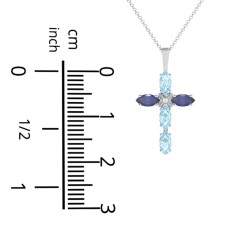 Marquise Cross Pendant