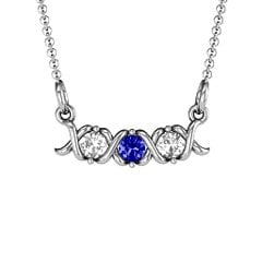 2-5 Stone Hugs and Kisses XOXO Pendant