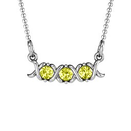 2-5 Stone Hugs and Kisses XOXO Pendant