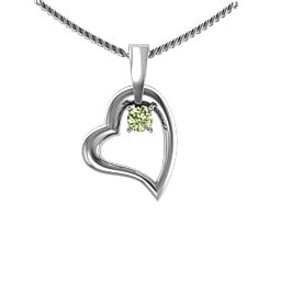 Tilted Petit Heart Pendant