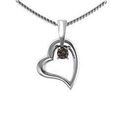 Tilted Petit Heart Pendant