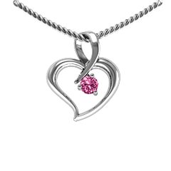 Twist Petit Heart Pendant