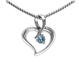 Twist Petit Heart Pendant