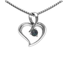 Twist Petit Heart Pendant