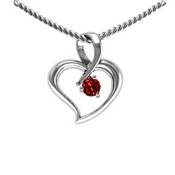 Twist Petit Heart Pendant