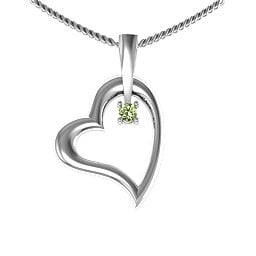 Tilted Heart Pendant