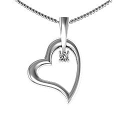 Tilted Heart Pendant