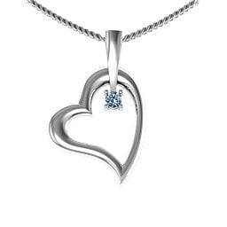 Tilted Heart Pendant