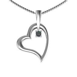 Tilted Heart Pendant
