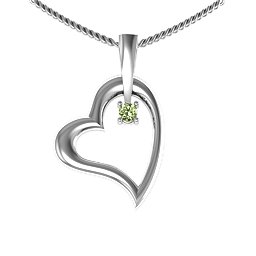 Tilted Heart Pendant
