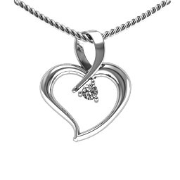 Twist Heart Pendant