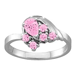 3-9 Stones Swan Ring