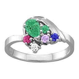 3-9 Stones Swan Ring