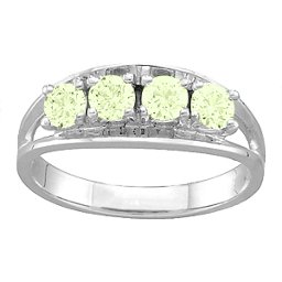 Classic 2-6 Gemstones Ring