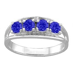 Classic 2-6 Gemstones Ring
