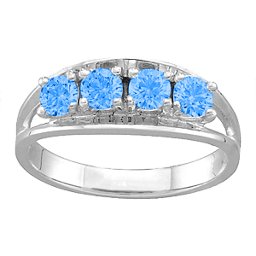 Classic 2-6 Gemstones Ring