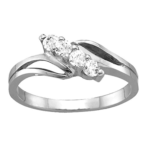 Diagonal Gemstone Branch Ring