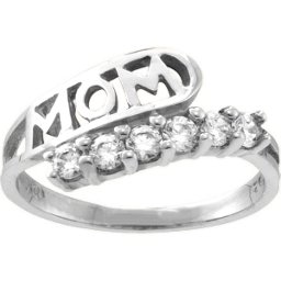 "Cherish" MOM Cut-out 2-6 Stones Ring