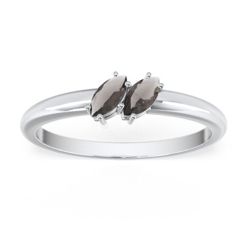 2 Stone Marquise Ring