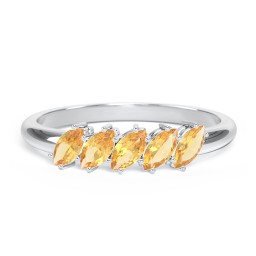 5 Stone Marquise Ring