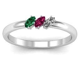Petit Marquise Trio Ring