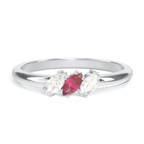 Petit Marquise Trio Ring