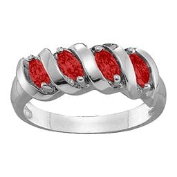 2-6 Marquise Spiral Ring