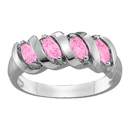 2-6 Marquise Spiral Ring