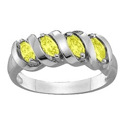 2-6 Marquise Spiral Ring