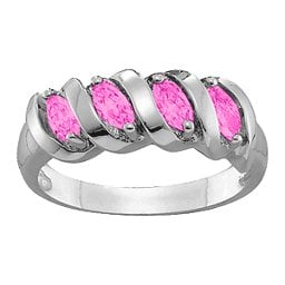 2-6 Marquise Spiral Ring