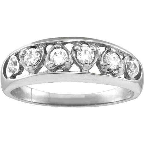 "Lyric" Embedded Hearts Ring with 2-6 stones