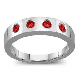 Belt Ring with 2-6 Round Stones