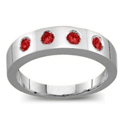 Belt Ring with 2-6 Round Stones
