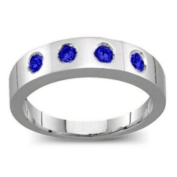 Belt Ring with 2-6 Round Stones