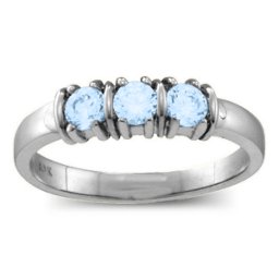 Classic Separated 2-5 Stones Ring