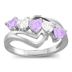 Starburst Heart Ring
