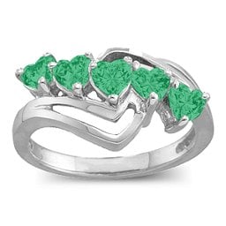 Starburst Heart Ring