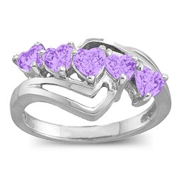 Starburst Heart Ring