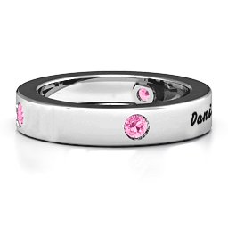 Circular Band 2-5 Stones Ring