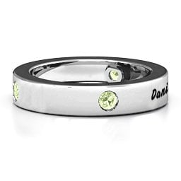 Circular Band 2-5 Stones Ring