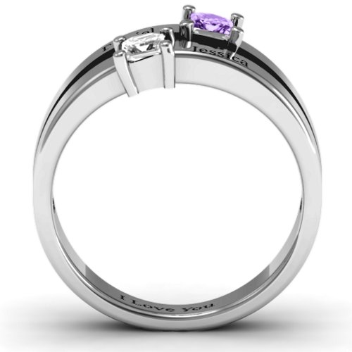 Double Princess Cut Ring