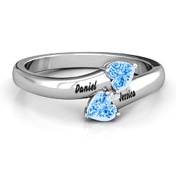 "Tribute" Hearts Bypass Ring