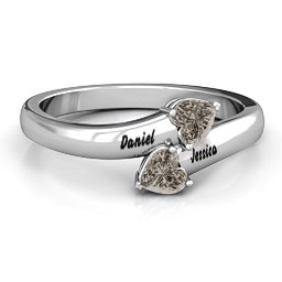 "Tribute" Hearts Bypass Ring