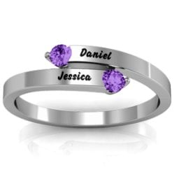 "Soleil" Tipped Bypass Ring