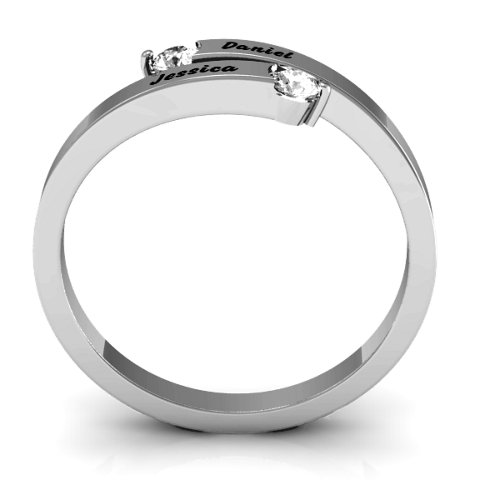 "Soleil" Tipped Bypass Ring