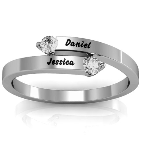 "Soleil" Tipped Bypass Ring